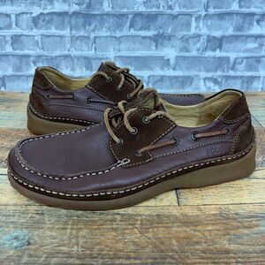 Ecco Men Leather Suede Boat Deck Shoe EU 41 / US 8-8.5 Rare Made In Italy